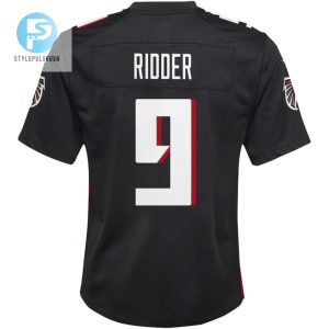 Desmond Ridder 9 Atlanta Falcons Youth Game Jersey Black stylepulseusa 1 2