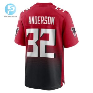 Jamal Anderson 32 Atlanta Falcons Men Alternate Retired Game Jersey Red stylepulseusa 1 2