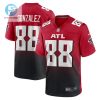 Tony Gonzalez 88 Atlanta Falcons Men Alternate Retired Game Jersey Red stylepulseusa 1