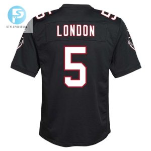 Drake London 5 Atlanta Falcons Youth Game Jersey Black stylepulseusa 1 2