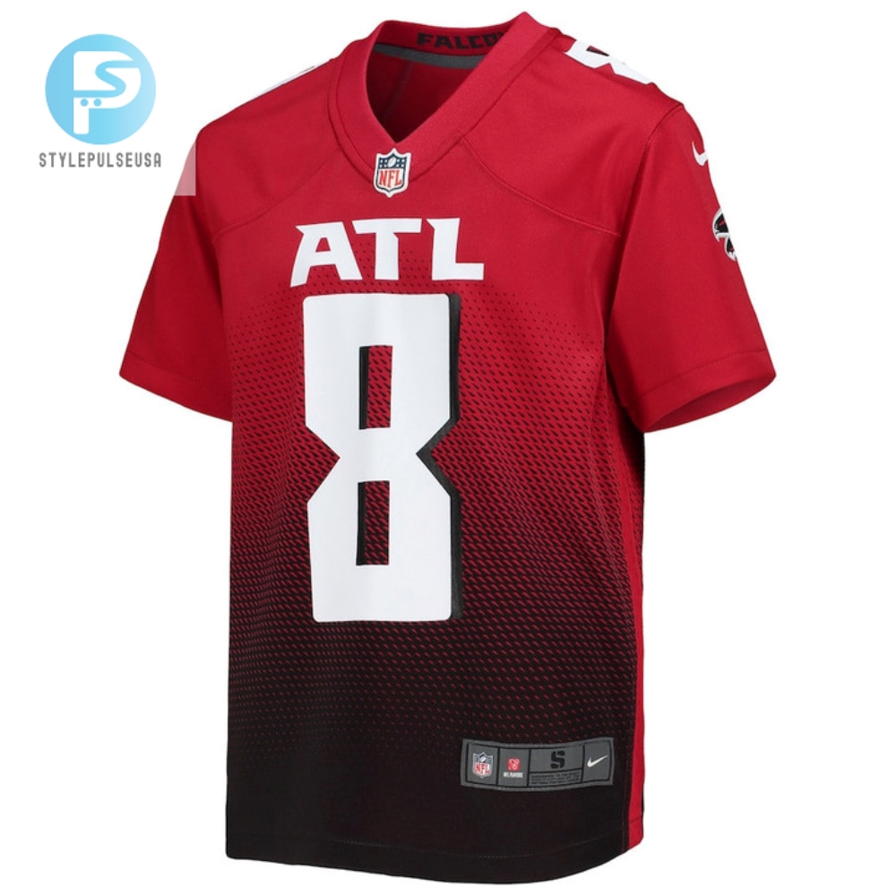 Kyle Pitts 8 Atlanta Falcons Youth Game Jersey  Red 