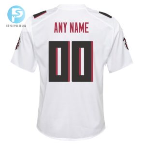 Atlanta Falcons Custom Youth Game Jersey White stylepulseusa 1 2