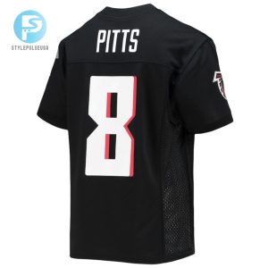 Kyle Pitts 8 Atlanta Falcons Youth Jersey Black stylepulseusa 1 2