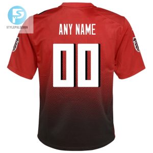 Atlanta Falcons Custom Youth Alternate Game Jersey Red stylepulseusa 1 2