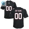 Atlanta Falcons Custom Youth Throwback Game Jersey Black stylepulseusa 1