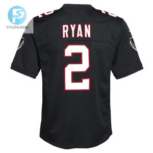 Matt Ryan 2 Atlanta Falcons Youth Throwback Game Jersey Black stylepulseusa 1 2