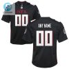 Atlanta Falcons Custom Youth Game Jersey Black stylepulseusa 1