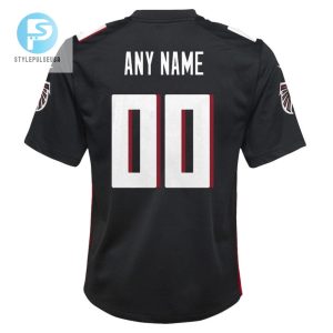 Atlanta Falcons Custom Youth Game Jersey Black stylepulseusa 1 2