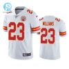 Joshua Williams 23 Kansas City Chiefs White Vapor Limited Jersey stylepulseusa 1