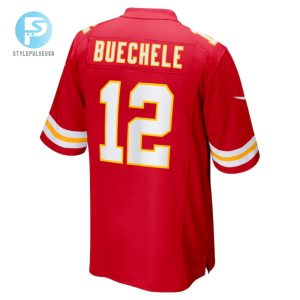 Shane Buechele Kansas City Chiefs Game Player Jersey Red stylepulseusa 1 2