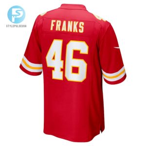 Jordan Franks Kansas City Chiefs Game Player Jersey Red stylepulseusa 1 2