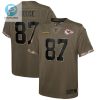 Travis Kelce Kansas City Chiefs 2022 Salute To Service Player Limited Jersey Olive stylepulseusa 1