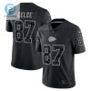 Travis Kelce Kansas City Chiefs Rflctv Limited Jersey Black stylepulseusa 1