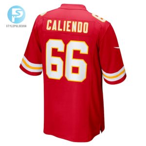 Mike Caliendo Kansas City Chiefs Game Player Jersey Red stylepulseusa 1 2