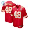 Cole Christiansen Kansas City Chiefs Game Player Jersey Red stylepulseusa 1