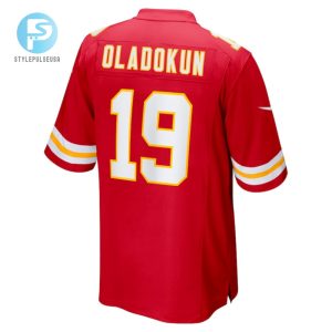 Chris Oladokun Kansas City Chiefs Game Player Jersey Red stylepulseusa 1 2