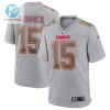 Patrick Mahomes 15 Kansas City Chiefs Atmosphere Fashion Game Jersey Gray stylepulseusa 1