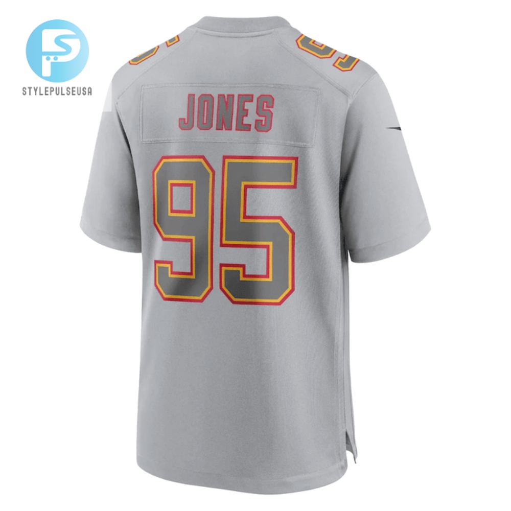 Chris Jones 95 Kansas City Chiefs Atmosphere Fashion Game Jersey  Gray 
