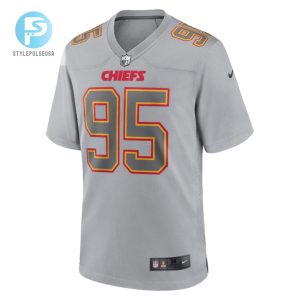 Chris Jones 95 Kansas City Chiefs Atmosphere Fashion Game Jersey Gray stylepulseusa 1 6