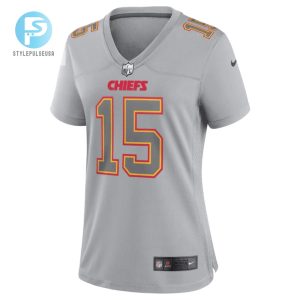 Patrick Mahomes 15 Kansas City Chiefs Womens Atmosphere Fashion Game Jersey Gray stylepulseusa 1 1