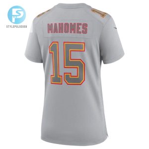 Patrick Mahomes 15 Kansas City Chiefs Womens Atmosphere Fashion Game Jersey Gray stylepulseusa 1 2