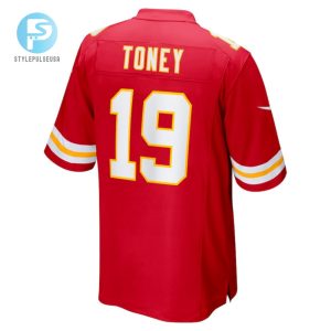 Kadarius Toney 19 Kansas City Chiefs Game Player Jersey Red stylepulseusa 1 2