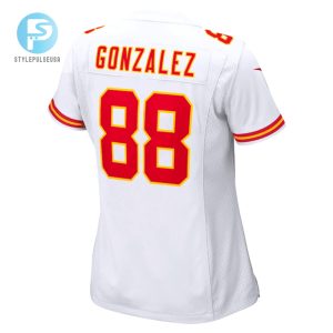 Tony Gonzalez Kansas City Chiefs Womens Retired Game Jersey White stylepulseusa 1 2