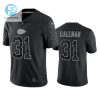 Wayne Gallman 31 Kansas City Chiefs Black Reflective Limited Jersey Men stylepulseusa 1