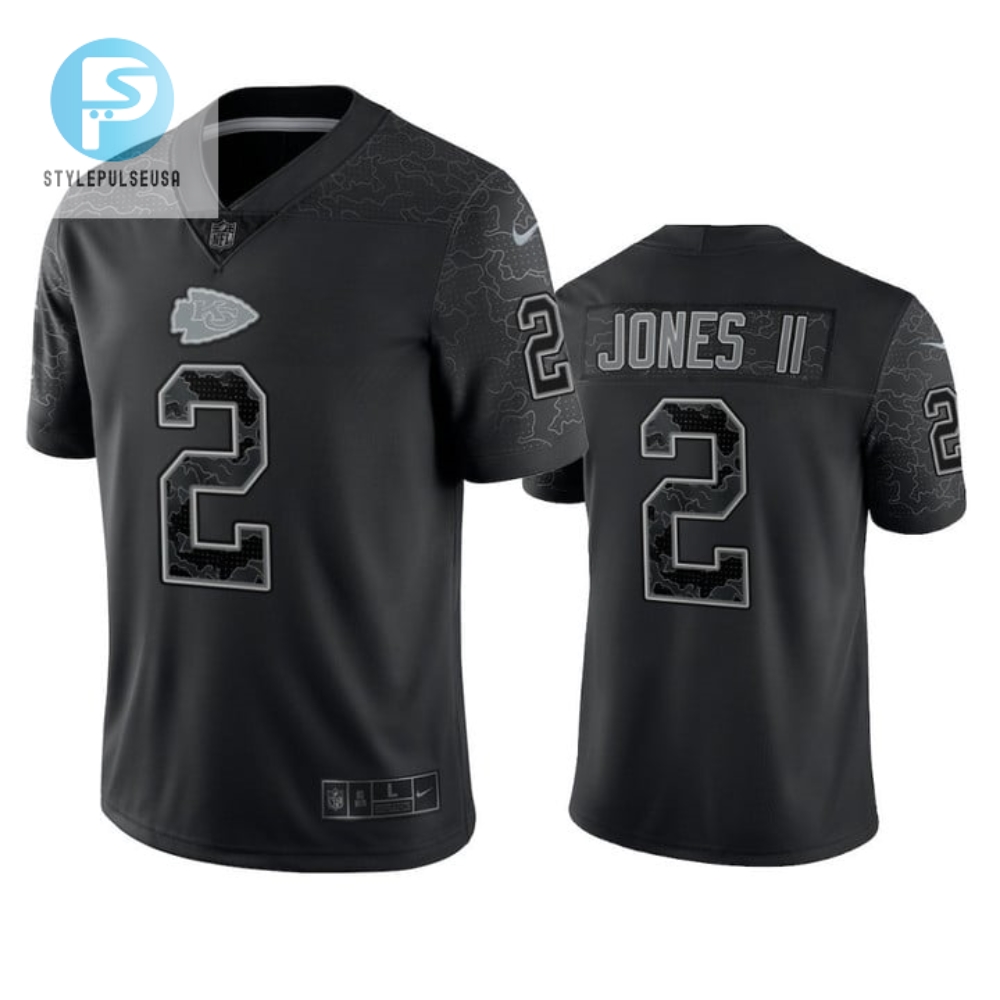 Ronald Jones Ii 2 Kansas City Chiefs Black Reflective Limited Jersey Men stylepulseusa 1