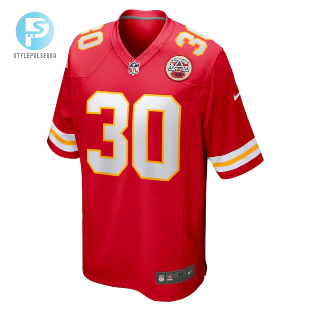 Dicaprio Bootle 30 Kansas City Chiefs Home Game Player Jersey  Red 