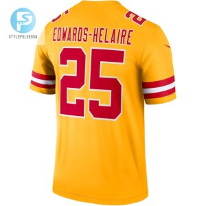 Clyde Edwardshelaire 25 Kansas City Chiefs Inverted Legend Jersey Gold stylepulseusa 1 2