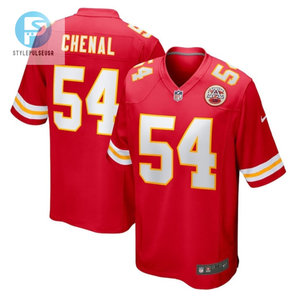Leo Chenal 54 Kansas City Chiefs Game Player Jersey Red stylepulseusa 1