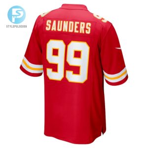 Khalen Saunders 99 Kansas City Chiefs Game Jersey Red stylepulseusa 1 2