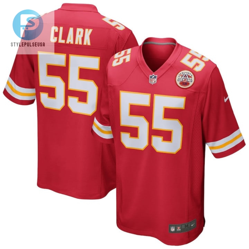 Frank Clark 55 Kansas City Chiefs Game Jersey Red stylepulseusa 1