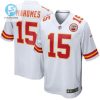 Patrick Mahomes 15 Kansas City Chiefs Game Jersey White stylepulseusa 1