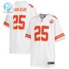 Clyde Edwardshelaire Kansas City Chiefs Youth Game Jersey White stylepulseusa 1