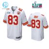 Noah Gray 83 Kansas City Chiefs Super Bowl Lvii White Men Game Jersey stylepulseusa 1