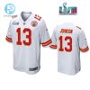 Nazeeh Johnson 13 Kansas City Chiefs Super Bowl Lvii White Men Game Jersey stylepulseusa 1