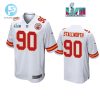 Taylor Stallworth 90 Kansas City Chiefs Super Bowl Lvii White Men Game Jersey stylepulseusa 1