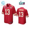 Nazeeh Johnson 13 Kansas City Chiefs Super Bowl Lvii Red Men Game Jersey stylepulseusa 1