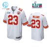 Joshua Williams 23 Kansas City Chiefs Super Bowl Lvii White Men Game Jersey stylepulseusa 1