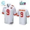 Juju Smith Schuster 9 Kansas City Chiefs Super Bowl Lvii White Men Game Jersey stylepulseusa 1