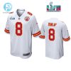 Carlos Dunlap 8 Kansas City Chiefs Super Bowl Lvii White Men Game Jersey stylepulseusa 1