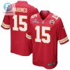 Patrick Mahomes 15 Kansas City Chiefs Super Bowl Lvii Champions Men Game Jersey Red stylepulseusa 1