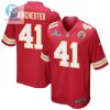 James Winchester 41 Kansas City Chiefs Super Bowl Lvii Champions Men Game Jersey Red stylepulseusa 1