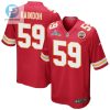 Joshua Kaindoh 59 Kansas City Chiefs Super Bowl Lvii Champions Men Game Jersey Red stylepulseusa 1