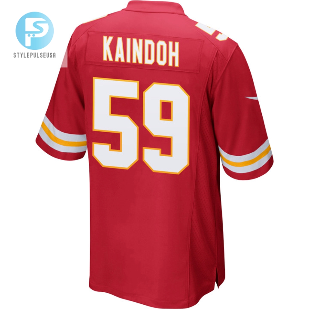 Joshua Kaindoh 59 Kansas City Chiefs Super Bowl Lvii Champions Men Game Jersey  Red 
