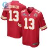 Nazeeh Johnson 13 Kansas City Chiefs Super Bowl Lvii Champions Men Game Jersey Red stylepulseusa 1