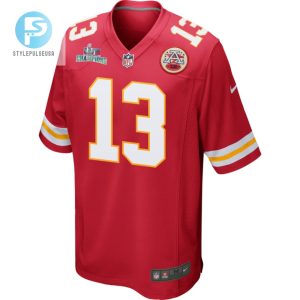 Nazeeh Johnson 13 Kansas City Chiefs Super Bowl Lvii Champions Men Game Jersey Red stylepulseusa 1 2