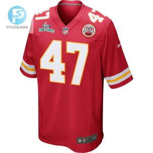 Darius Harris 47 Kansas City Chiefs Super Bowl Lvii Champions Men Game Jersey Red stylepulseusa 1 2